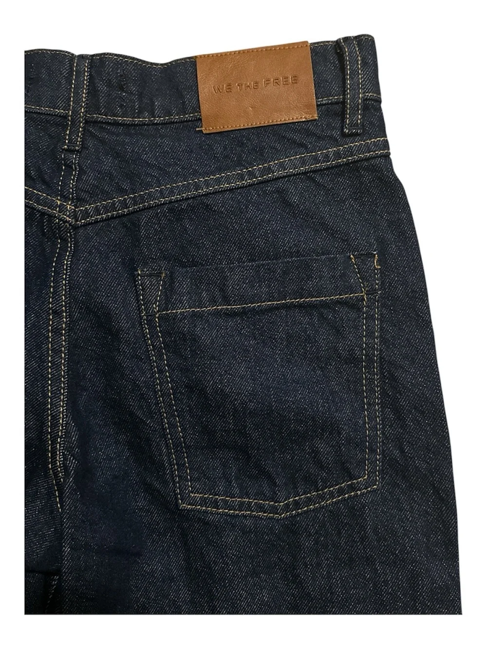 NWT Free People We The Free Jam Session Relaxed Capri Jeans Size 25 Dark Wash